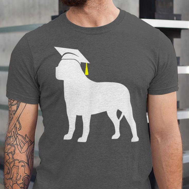 English Mastiff Graduation Dog Graduate Unisex Jersey T-Shirt