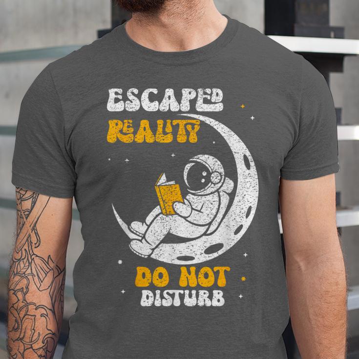 Escaped Reality Do Not Disturb Book Lover Unisex Jersey T-Shirt