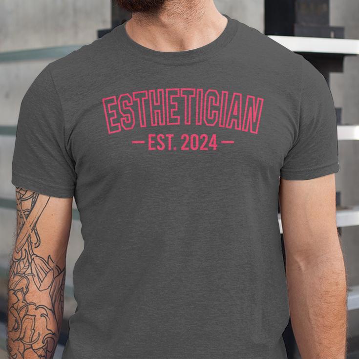 Esthetician Est 2024 For Esthetician Student Graduation Unisex Jersey T-Shirt