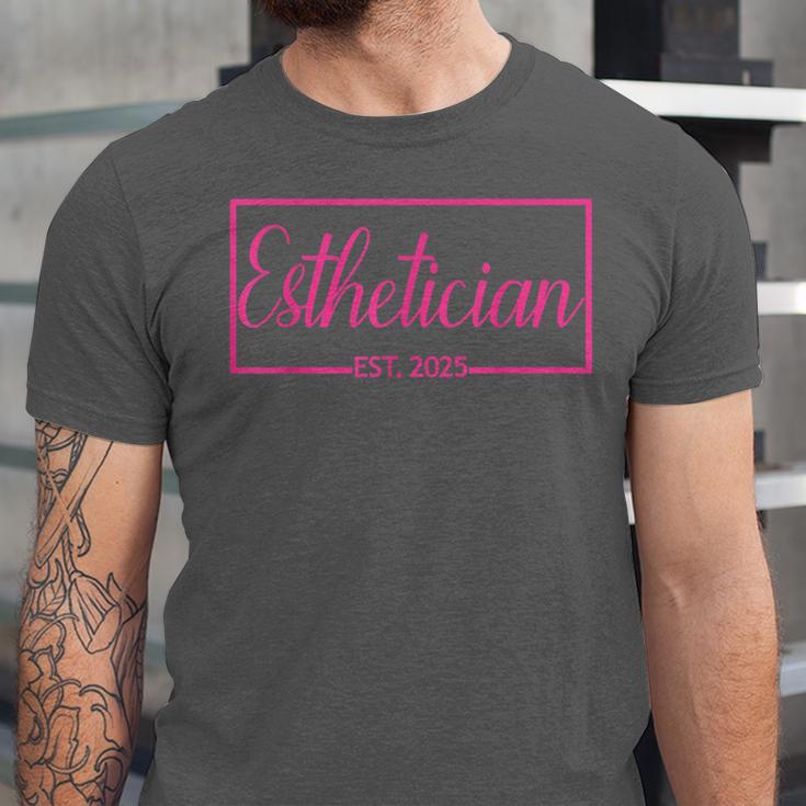 Esthetician Est 2025 Skin Care Specialist Graduation Unisex Jersey T-Shirt