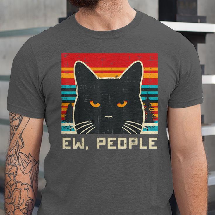 Ew People Cat Saying Introvert Women Men Kids Unisex Jersey T-Shirt Ew People Cat Saying Introvert Women Men Kids Unisex Jersey T-Shirt