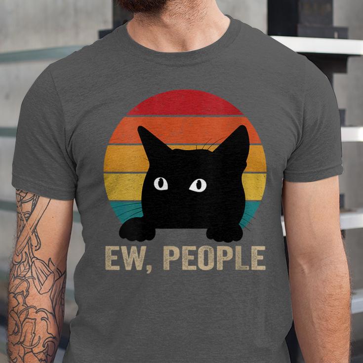 Ew People Introvert Cat Lover Cat Lady Vintage Unisex Jersey T-Shirt Ew People Introvert Cat Lover Cat Lady Vintage Unisex Jersey T-Shirt