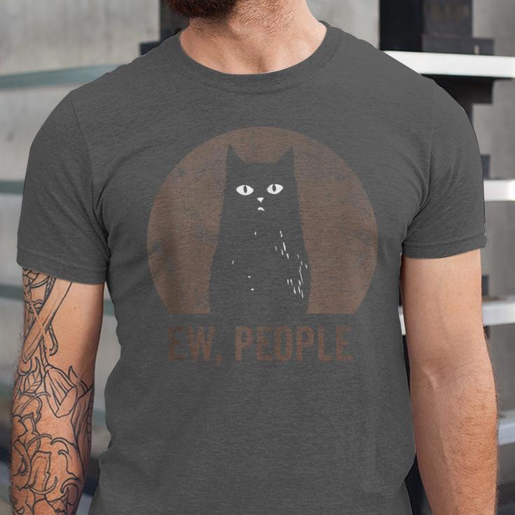 Ew People Introvert Cat Meow Cat Lover Men Women Kids Unisex Jersey T-Shirt Ew People Introvert Cat Meow Cat Lover Men Women Kids Unisex Jersey T-Shirt