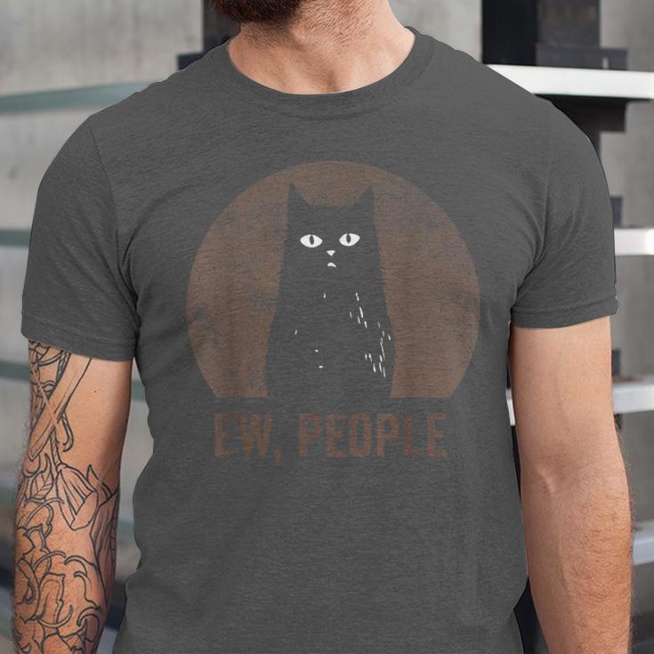 Ew People Introvert Cat Meow Cat Lover Men Women Kids Unisex Jersey T-Shirt Ew People Introvert Cat Meow Cat Lover Men Women Kids Unisex Jersey T-Shirt