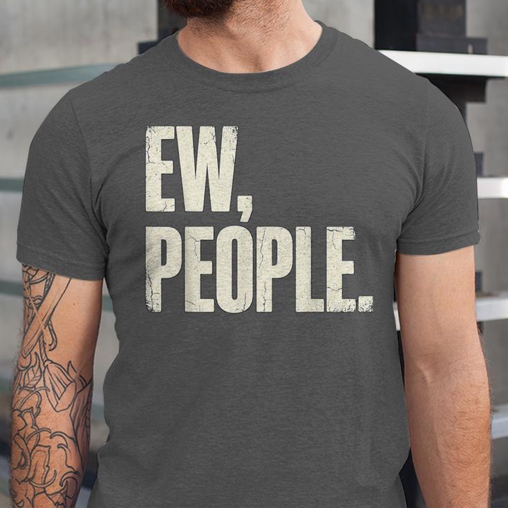 EW People Introvert Sarcastic Graphic Style Unisex Jersey T-Shirt EW People Introvert Sarcastic Graphic Style Unisex Jersey T-Shirt