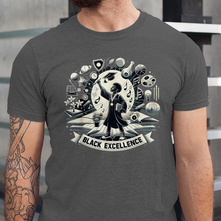 Excellence Graduation Black History Month Inspiring Unisex Jersey T-Shirt