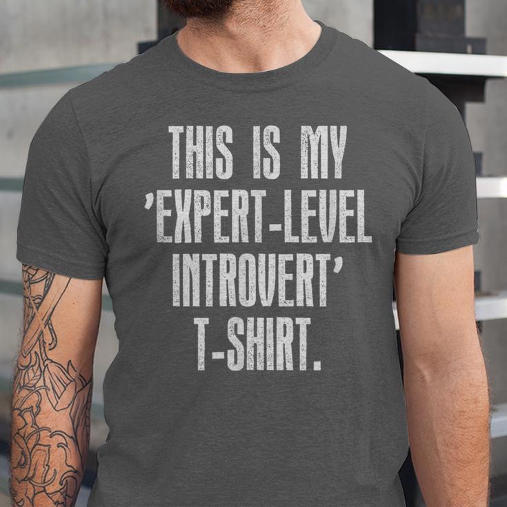 This Is My 'Expert-Level Introvert' Anti Social Sarcastic Unisex Jersey T-Shirt This Is My 'Expert-Level Introvert' Anti Social Sarcastic Unisex Jersey T-Shirt