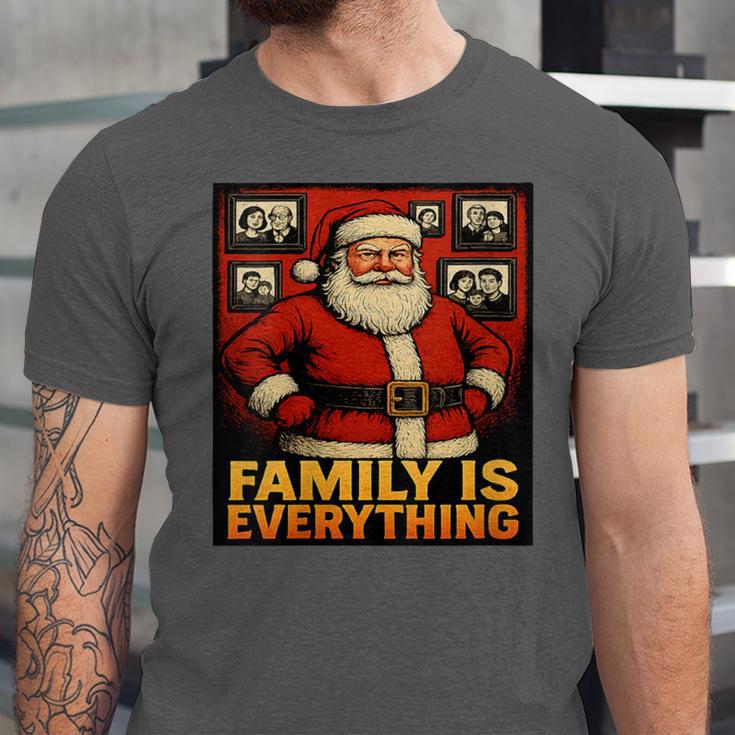 Family Christmas Retro Santa Holiday Nostalgia Vibes Unisex Jersey T-Shirt