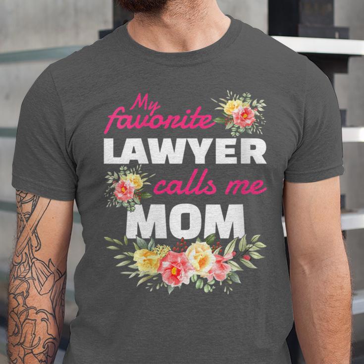 My Favorite Lawyer Calls Me Mom Graduation Unisex Jersey T-Shirt
