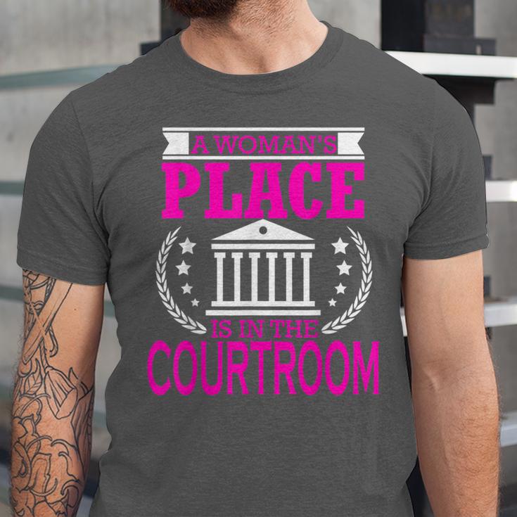 Female Lawyer Women Law Student Graduation Bar Exam Unisex Jersey T-Shirt