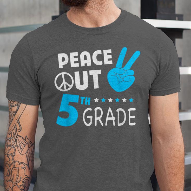 Fifth Grade Graduation Peace Out 5th Grade Boys Unisex Jersey T-Shirt