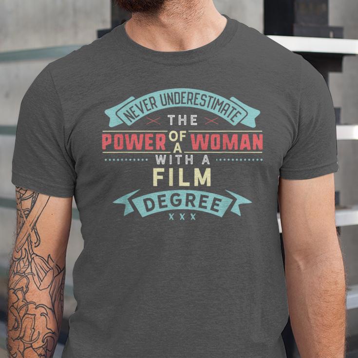 Film Degree Major Shirt Strong Woman Graduation Unisex Jersey T-Shirt