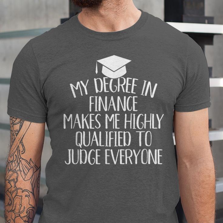 Finance Major Graduation Unisex Jersey T-Shirt