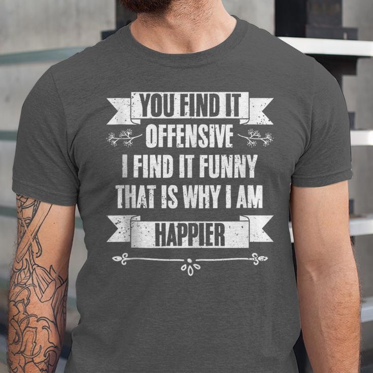 You Find It Offensive I Find It A Sarcastic Introvert Unisex Jersey T-Shirt You Find It Offensive I Find It A Sarcastic Introvert Unisex Jersey T-Shirt