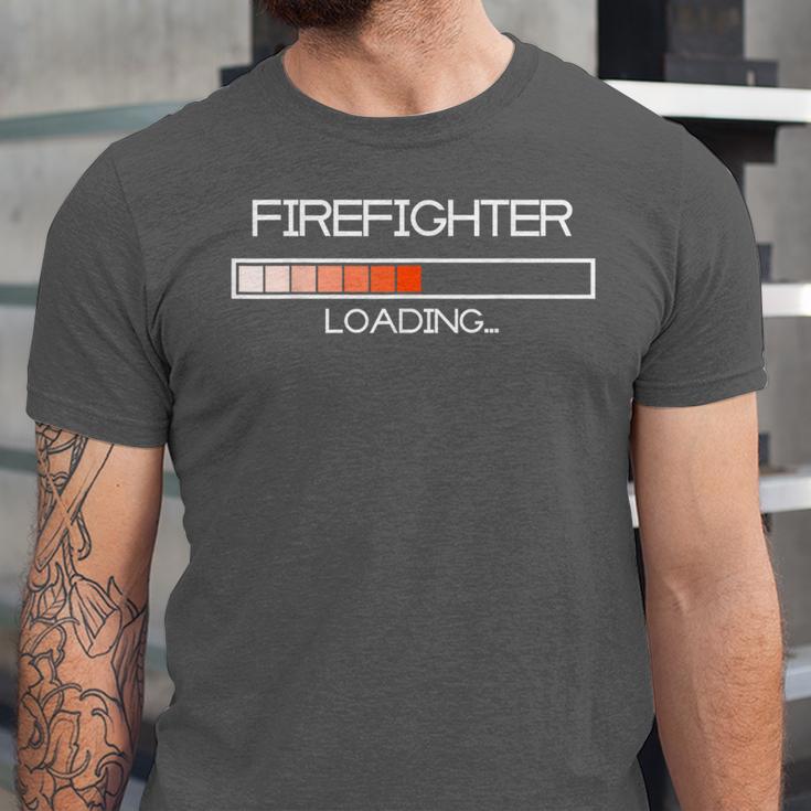 Firefighter Fire Resque Team By Bezra Future Firefighter Loading Fireguard Fireman Graduation Unisex Jersey T-Shirt