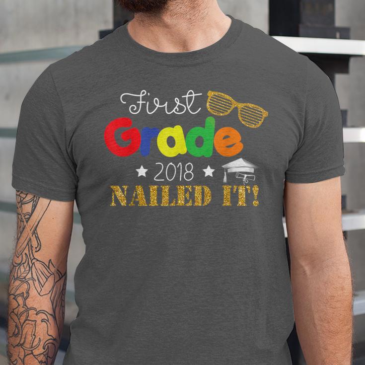 First 1st Grade 2018 Nailed It Graduation Shirt Unisex Jersey T-Shirt