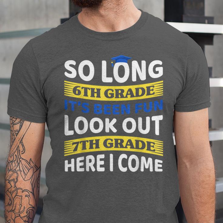 First Day School 7th Grade 6th Grade Graduation Unisex Jersey T-Shirt