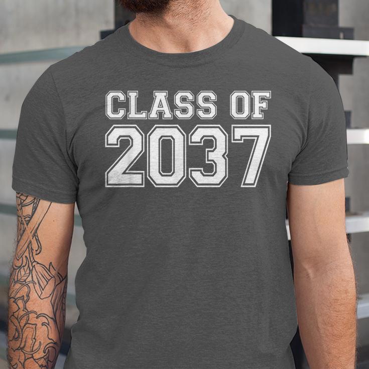 First Grade Class Of 2037 First Day School Graduation Kids Unisex Jersey T-Shirt