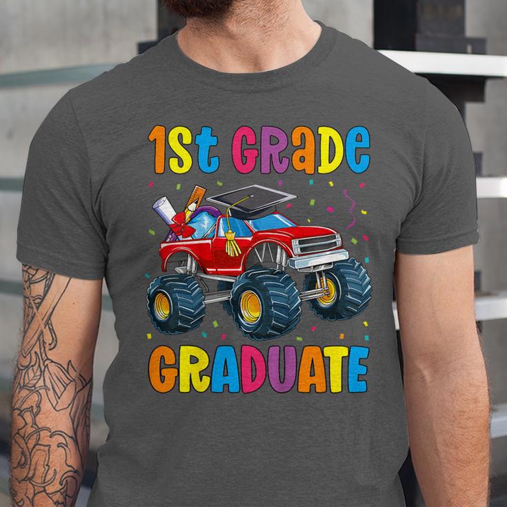 First Grade Graduation Monster Truck 1st Grade Graduate Unisex Jersey T-Shirt
