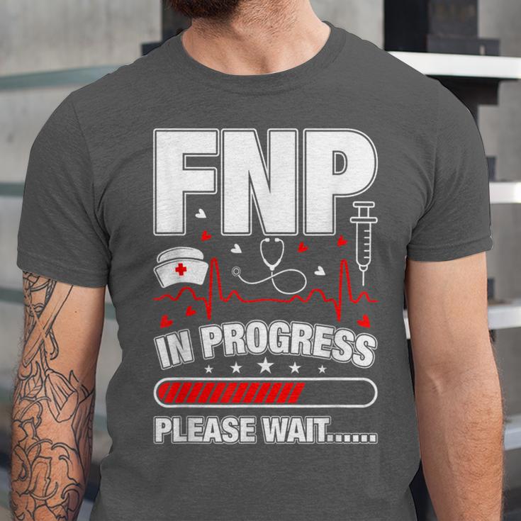 FNP In Progress Graduation Family Nurse Practitioner Unisex Jersey T-Shirt