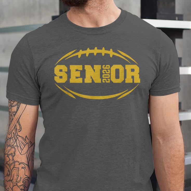 Football Proud Senior 2026 Graduation Year Unisex Jersey T-Shirt