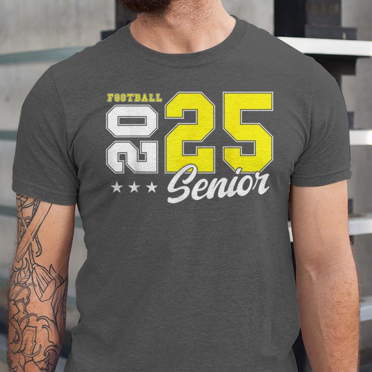 Football Senior Night Football Senior 2025 Graduation 55 Unisex Jersey T-Shirt