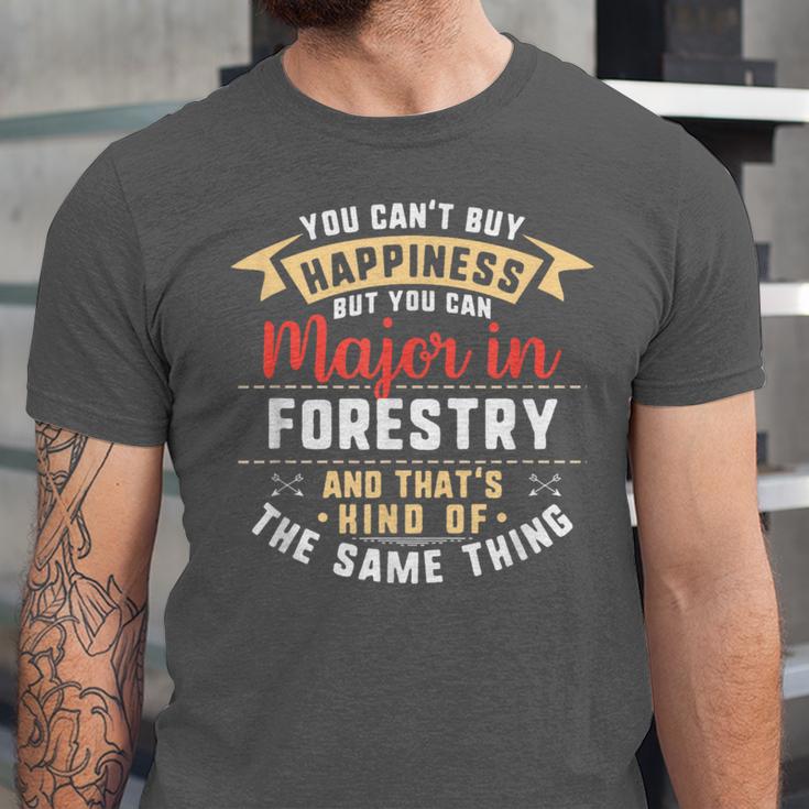 Forestry Major Student Shirt Graduation College Unisex Jersey T-Shirt