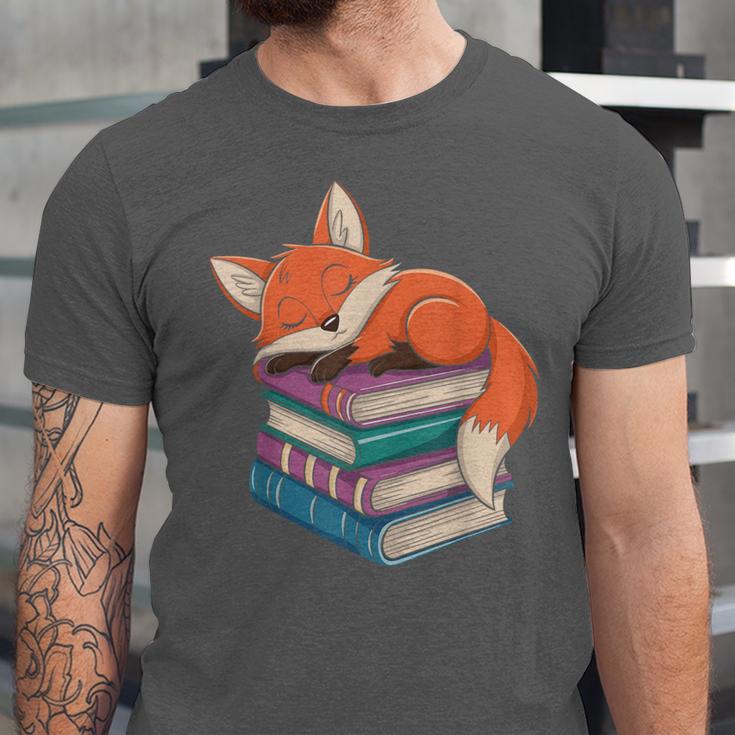 Fox Reading Book Pajama Sleep Unisex Jersey T-Shirt Fox Reading Book Pajama Sleep Unisex Jersey T-Shirt