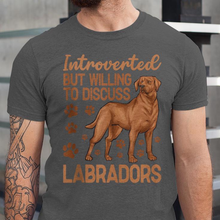 Fox Red Labrador Retriever Introvert Foxred Lab Unisex Jersey T-Shirt Fox Red Labrador Retriever Introvert Foxred Lab Unisex Jersey T-Shirt