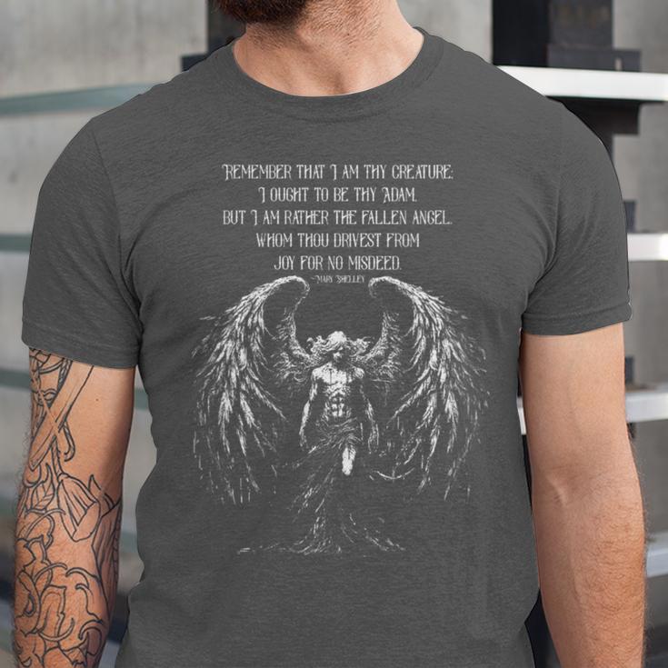 Frankenstein Quote Mary Shelley's Book For Men And Women Unisex Jersey T-Shirt