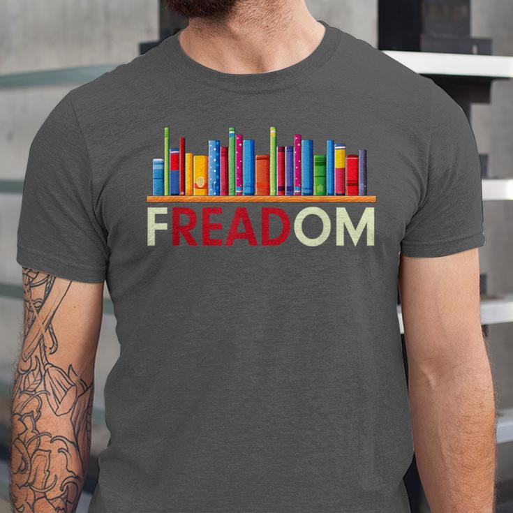 Freadom Anti-Banned Books – Read Banned Books Library Unisex Jersey T-Shirt Freadom Anti-Banned Books – Read Banned Books Library Unisex Jersey T-Shirt