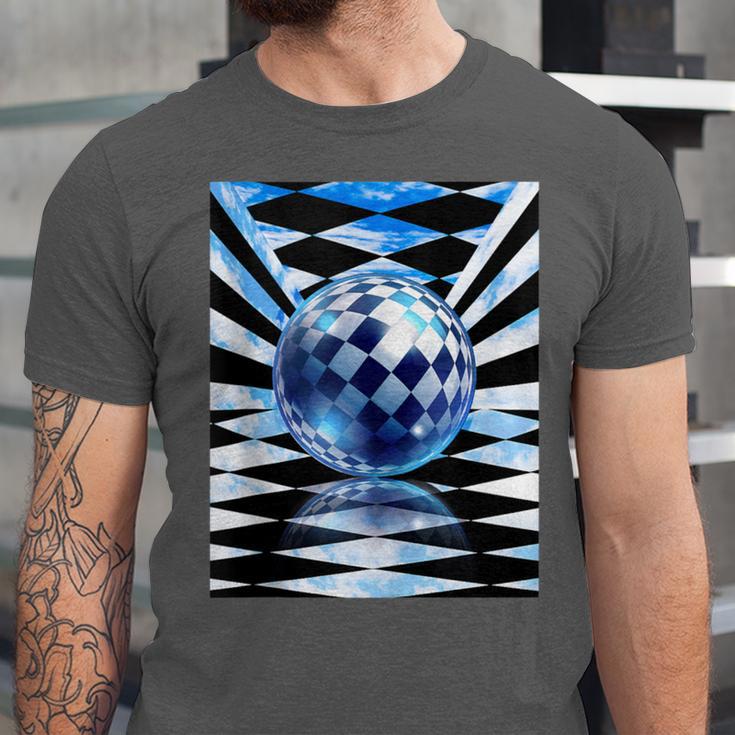 Frutiger Aero Aesthetic Tech Checkered Room Orb Sky Unisex Jersey T-Shirt Frutiger Aero Aesthetic Tech Checkered Room Orb Sky Unisex Jersey T-Shirt