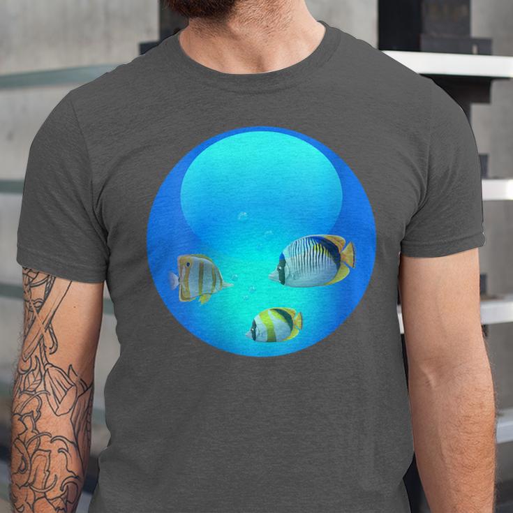 Frutiger Aero Aesthetic Tech Orb Fishes Unisex Jersey T-Shirt Frutiger Aero Aesthetic Tech Orb Fishes Unisex Jersey T-Shirt