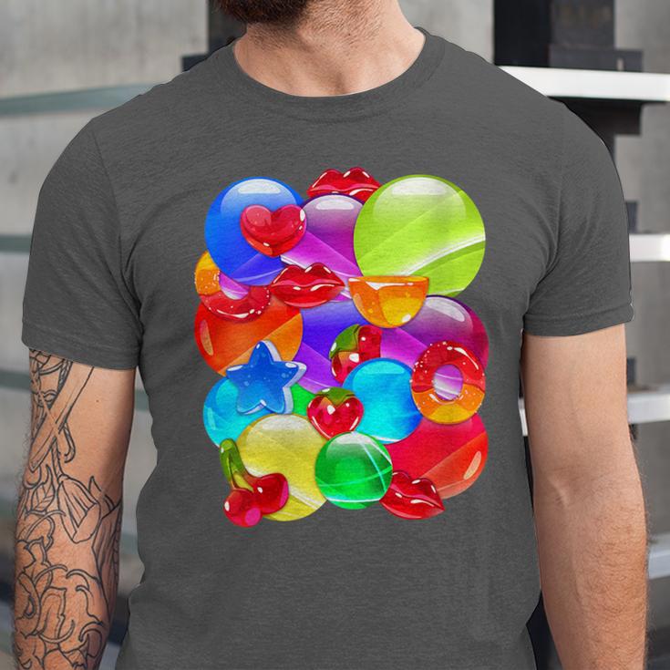 Frutiger Aero Aesthetic Tech Orb Pattern Heart Cherry Lips Unisex Jersey T-Shirt Frutiger Aero Aesthetic Tech Orb Pattern Heart Cherry Lips Unisex Jersey T-Shirt