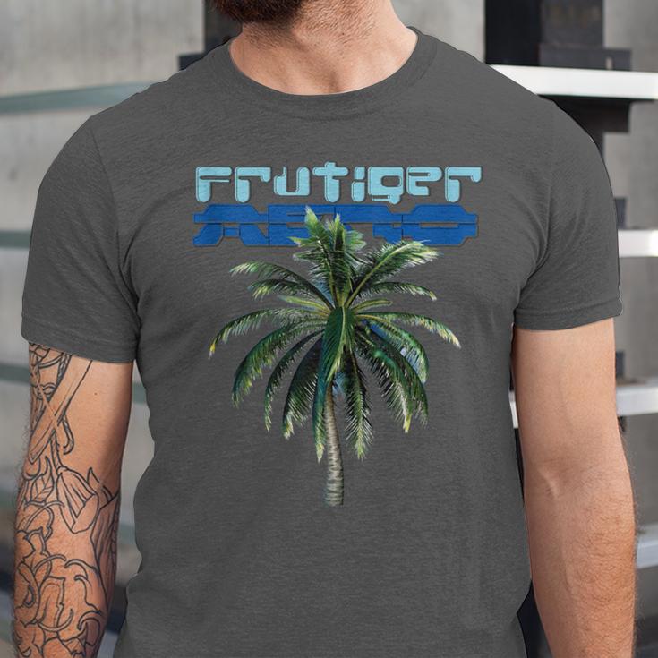 Frutiger Aero Palm Tree Y2k Aesthetic 2000s Trend Unisex Jersey T-Shirt