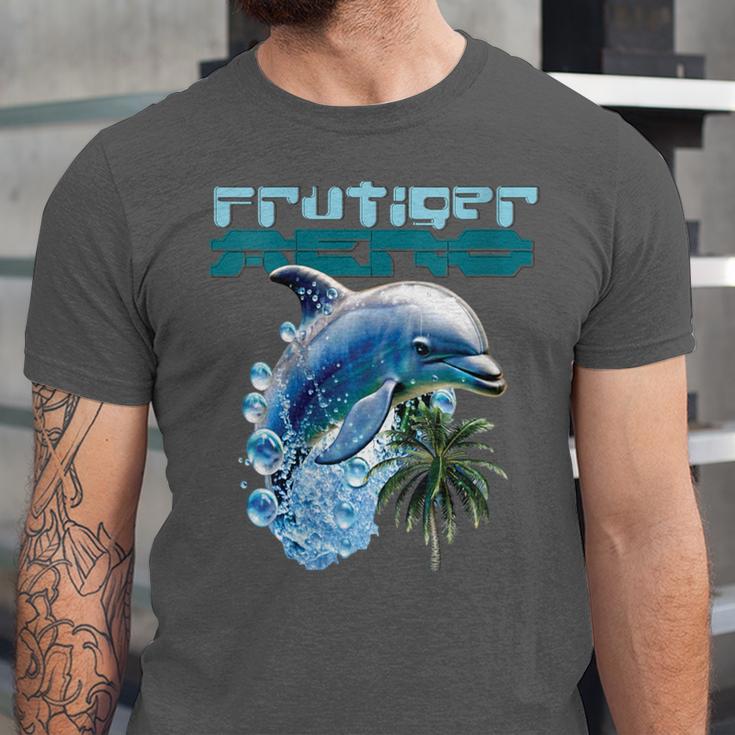 Frutiger Aero Splashy Dolphin Y2k Aesthetic Graphic Unisex Jersey T-Shirt Frutiger Aero Splashy Dolphin Y2k Aesthetic Graphic Unisex Jersey T-Shirt