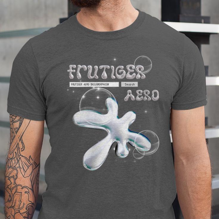 Frutiger Aero Y2K Fashion Trends Statement Piece Tech Orb Unisex Jersey T-Shirt
