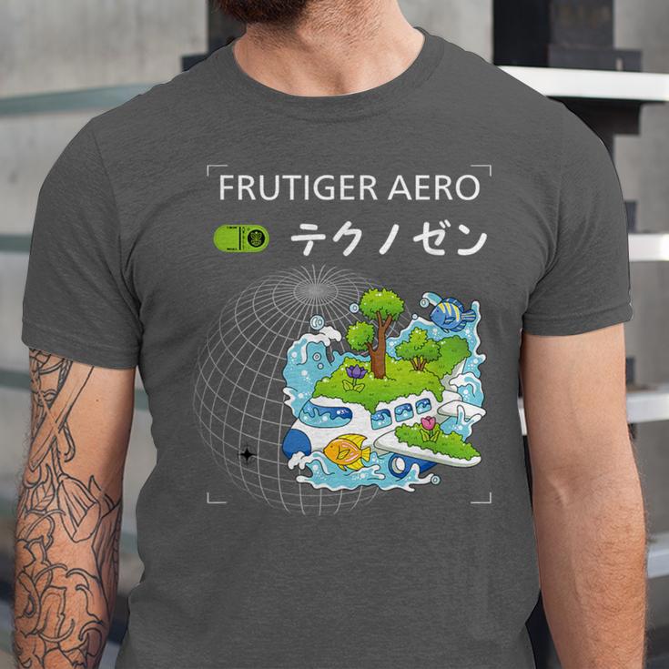 Frutiger Aero Y2K Fashion Trends Statement Piece Tech Orbite Unisex Jersey T-Shirt