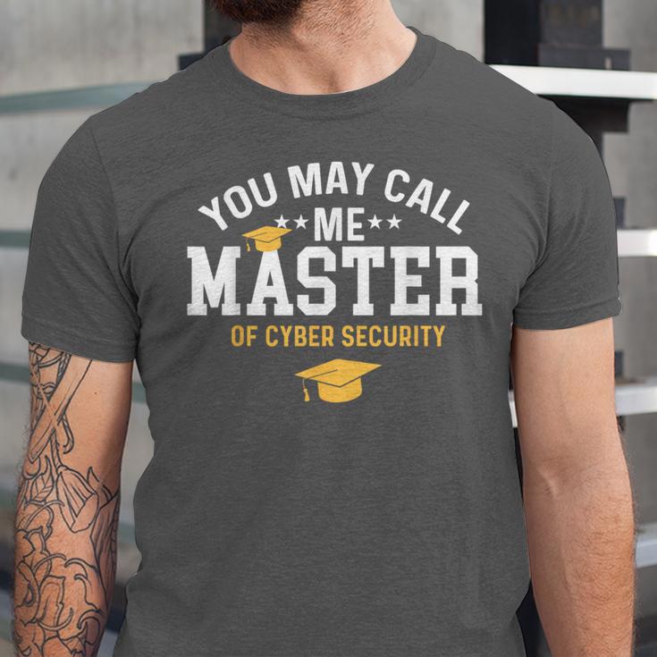 Funny Cyber Security Graduation You May Call Me Master Unisex Jersey T-Shirt