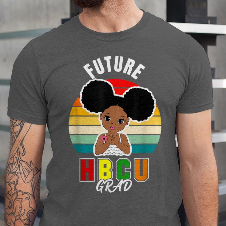 Future HBCU Grad Graduate Afro Girl College Graduation Unisex Jersey T-Shirt