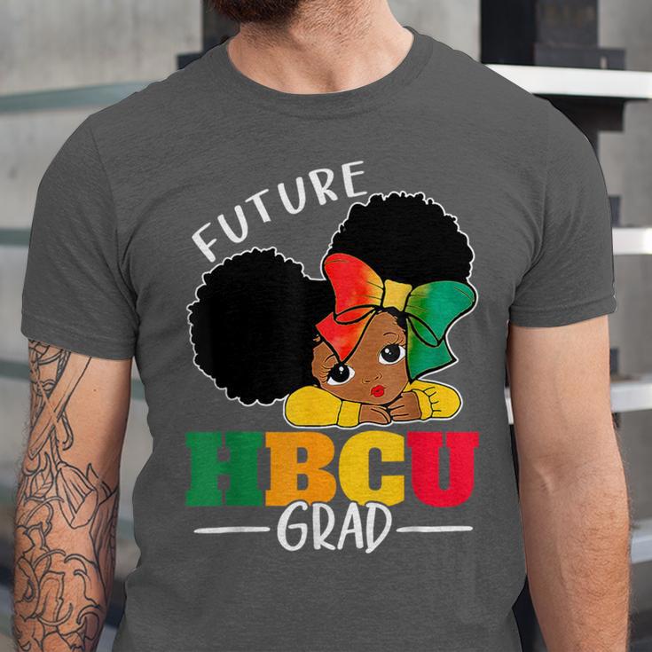 Future HBCU Grad History Girl Graduation HBCU Kids Unisex Jersey T-Shirt