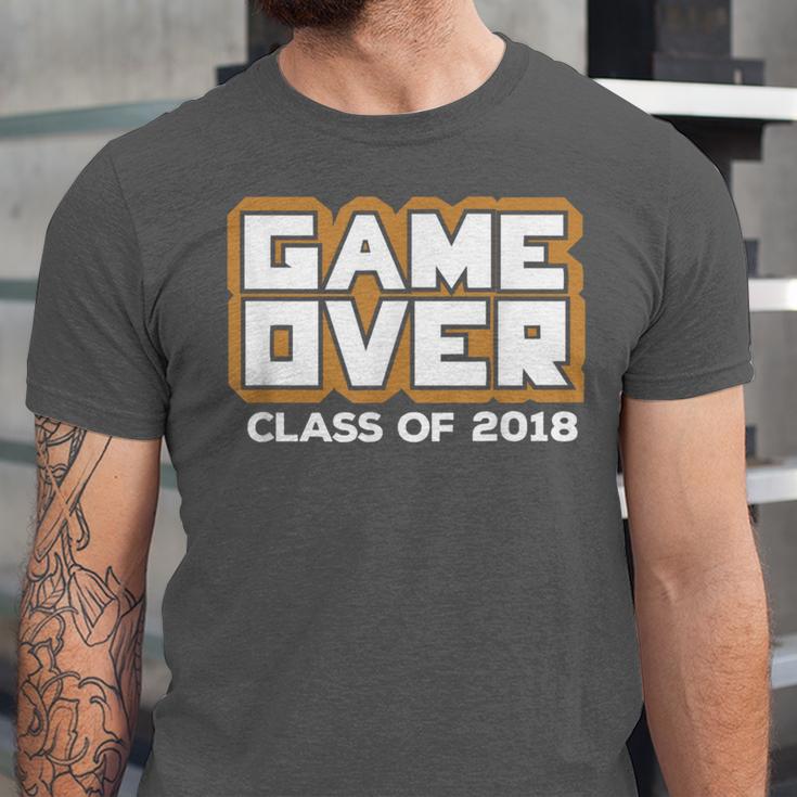 Game Over Class Of 2018 Graduation Shirt Unisex Jersey T-Shirt