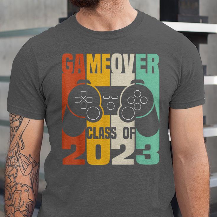 GAME OVER Class Of 2023 Video Games Vintage Graduation Gamer Unisex Jersey T-Shirt