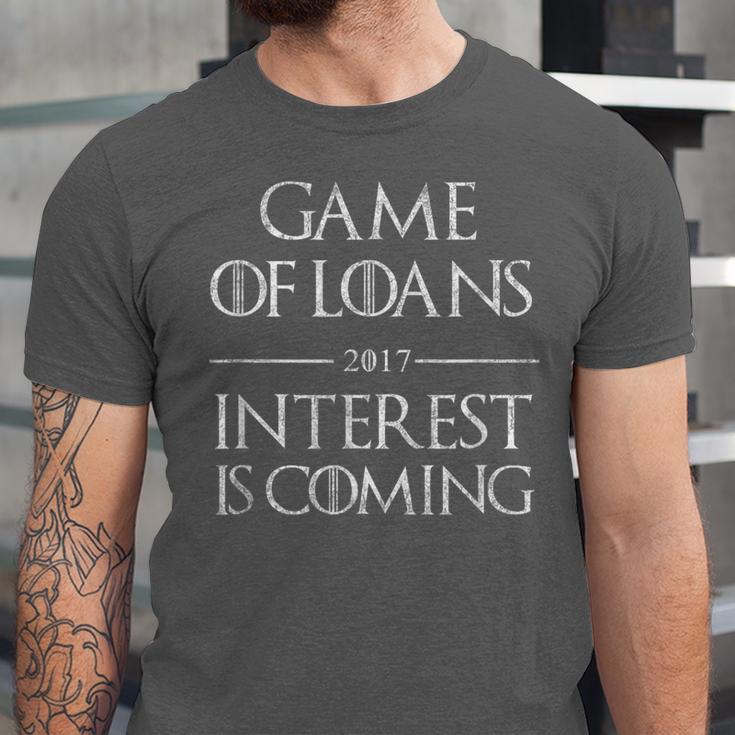 Game Of Loans Graduation Idea Unisex Jersey T-Shirt