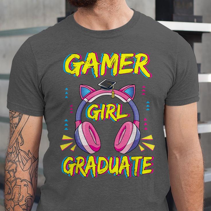 Gamer Girl Graduate Shirt Girls Kids Gamer Graduation Unisex Jersey T-Shirt