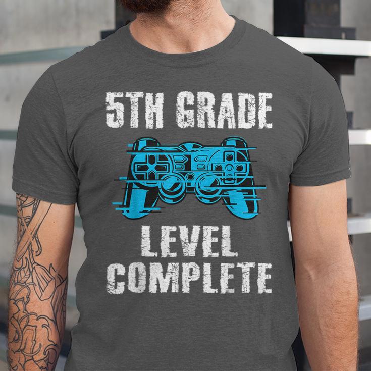 Gamer Graduation 5th Grade Level Complete Video Games Boys Unisex Jersey T-Shirt