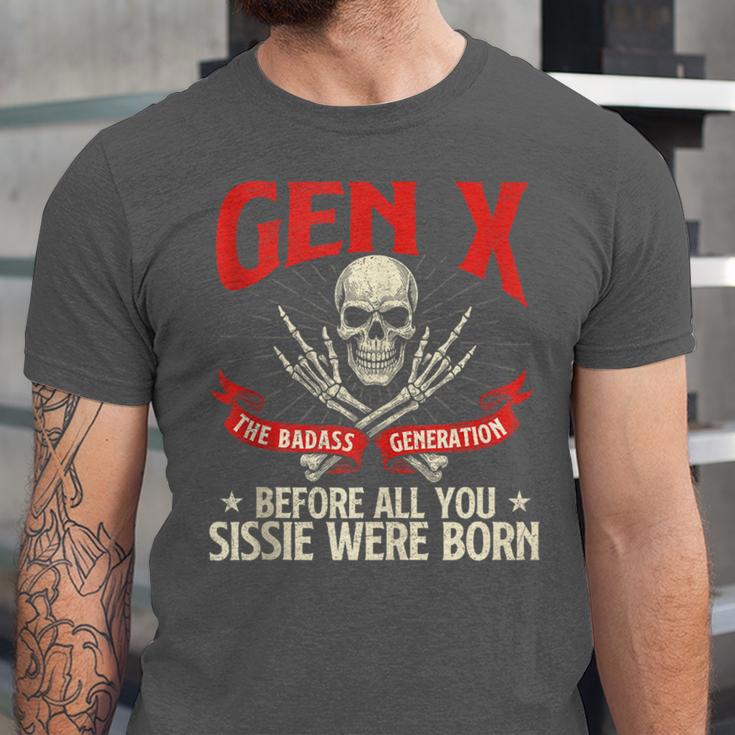 Gen X The Badass Generation Generation X Gen Xer Nostalgia Unisex Jersey T-Shirt