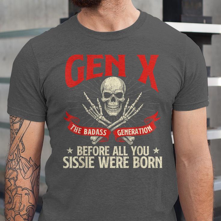 Gen X The Badass Generation Generation X Gen Xer Nostalgia Unisex Jersey T-Shirt