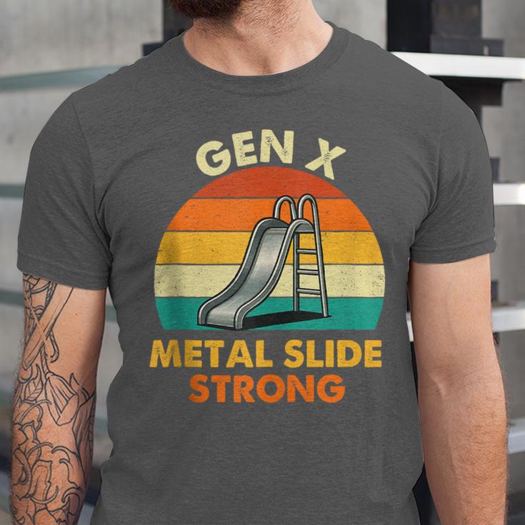 Gen X Slide Strong Generation X Gen Xer Nostalgia Unisex Jersey T-Shirt Gen X Slide Strong Generation X Gen Xer Nostalgia Unisex Jersey T-Shirt