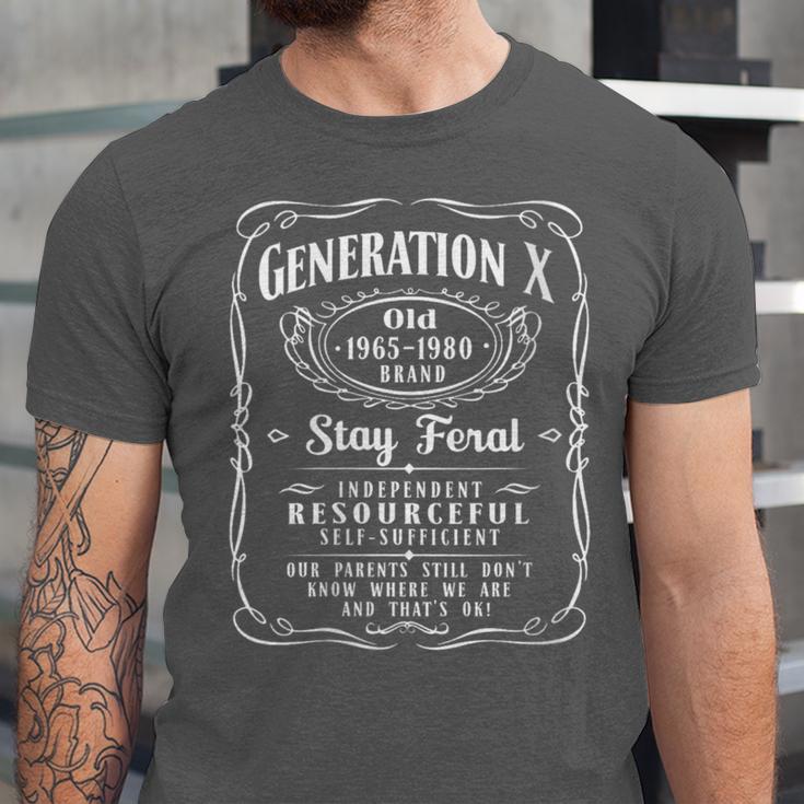 Generation X Old Brand Gen X Gen Xer Nostalgia Unisex Jersey T-Shirt